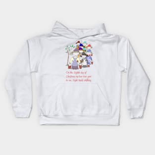 Eight Maids a-Milking Kids Hoodie